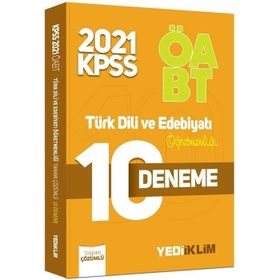 Yediiklim Yayınları 2020 ÖABT Türk Dili Ve Edebiyatı Öğretmenliği Tamamı Çözümlü 10 Deneme Sınavı
