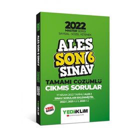 Yediiklim Yayınları 2022 Ales Master Serisi Sayısal Sözel Yetenek Son 6 Sınav Tamamı Çözümlü Çıkmış Sorular