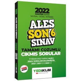 Yediiklim Yayınları 2022 Ales Master Serisi Sayısal Sözel Yetenek Son 6 Sınav Tamamı Çözümlü Çıkmış Sorular