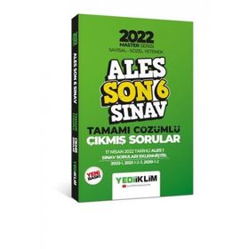 Yediiklim Yayınları 2022 Ales Master Serisi Sayısal Sözel Yetenek Son 6 Sınav Tamamı Çözümlü Çıkmış Sorular