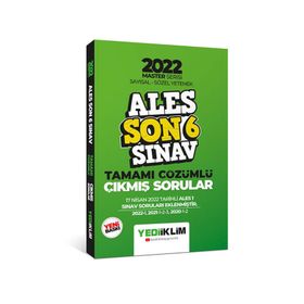 Yediiklim Yayınları 2022 Ales Master Serisi Sayısal Sözel Yetenek Son 6 Sınav Tamamı Çözümlü Çıkmış Sorular