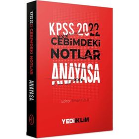 Yediiklim Yayınları 2022 KPSS Cebimdeki Notlar Anayasa Kitapçığı