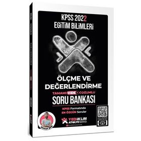 Yediiklim Yayınları 2022 KPSS Eğitim Bilimleri Atölye Serisi Ölçme ve Değerlendirme Tamamı Video Çözümlü Soru Bankası