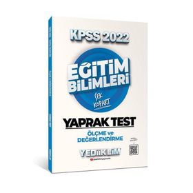 Yediiklim Yayınları 2022 KPSS Eğitim Bilimleri Ölçme ve Değerlendirme Çek Kopart Yaprak Test