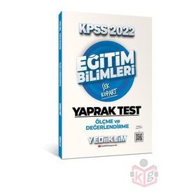 Yediiklim Yayınları 2022 KPSS Eğitim Bilimleri Ölçme ve Değerlendirme Çek Kopart Yaprak Test