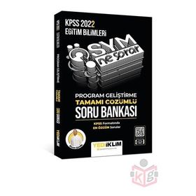 Yediiklim Yayınları 2022 KPSS Eğitim Bilimleri Ösym Ne Sorar Program Geliştirme Tamamı Çözümlü Soru Bankası