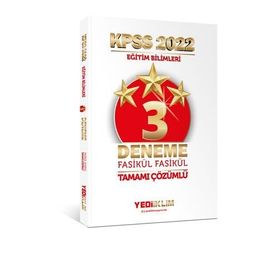 Yediiklim Yayınları 2022 KPSS Eğitim Bilimleri Tamamı Çözümlü 3 Yıldız Deneme