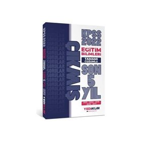 Yediiklim Yayınları 2022 KPSS Eğitim Bilimleri Tamamı Çözümlü Son 5 Yıl Çıkmış Sorular