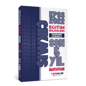 Yediiklim Yayınları 2022 KPSS Eğitim Bilimleri Tamamı Çözümlü Son 5 Yıl Çıkmış Sorular