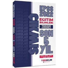 Yediiklim Yayınları 2022 KPSS Eğitim Bilimleri Tamamı Çözümlü Son 5 Yıl Çıkmış Sorular