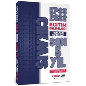 Yediiklim Yayınları 2022 KPSS Eğitim Bilimleri Tamamı Çözümlü Son 5 Yıl Çıkmış Sorular