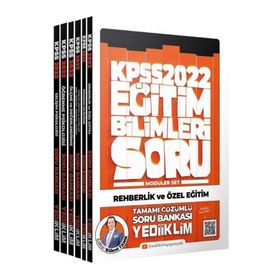 Yediiklim Yayınları 2022 KPSS Eğitim Bilimleri Tamamı Çözümlü Soru Bankası Modüler Set