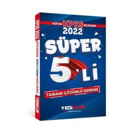 Yediiklim Yayınları 2022 KPSS Eğitim Bilimleri Tamamı Çözümlü Süper 5'li Deneme