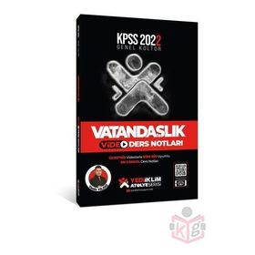 Yediiklim Yayınları 2022 KPSS Genel Kültür Atölye Serisi Vatandaşlık Video Ders Notları
