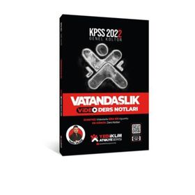 Yediiklim Yayınları 2022 KPSS Genel Kültür Atölye Serisi Vatandaşlık Video Ders Notları