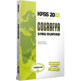 Yediiklim Yayınları 2022 KPSS Genel Kültür Coğrafya Soru Dünyası
