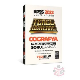 Yediiklim Yayınları 2022 KPSS Genel Kültür Coğrafya Temel Öğrenme Tamamı Çözümlü Soru Bankası