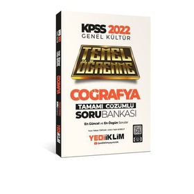 Yediiklim Yayınları 2022 KPSS Genel Kültür Coğrafya Temel Öğrenme Tamamı Çözümlü Soru Bankası