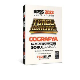 Yediiklim Yayınları 2022 KPSS Genel Kültür Coğrafya Temel Öğrenme Tamamı Çözümlü Soru Bankası