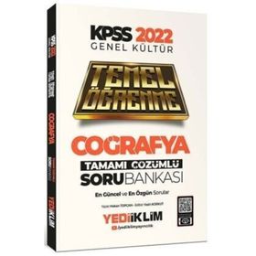 Yediiklim Yayınları 2022 KPSS Genel Kültür Coğrafya Temel Öğrenme Tamamı Çözümlü Soru Bankası