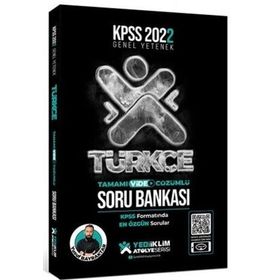 Yediiklim Yayınları 2022 KPSS Genel Yetenek Atölye Serisi Türkçe Tamamı Video Çözümlü Soru Bankası