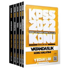 Yediiklim Yayinlari 2022 Kpss Genel Yetenek Genel Kültür Konu Anlatimli Modüler Set