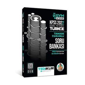Yediiklim Yayınları 2022 KPSS Genel Yetenek Ösym Ne Sorar Türkçe Tamamı Çözümlü Soru Bankası