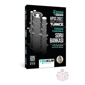 Yediiklim Yayınları 2022 KPSS Genel Yetenek Ösym Ne Sorar Türkçe Tamamı Çözümlü Soru Bankası