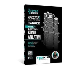Yediiklim Yayınları 2022 Kpss Genel Yetenek Türkçe Video Destekli Konu Anlatımı