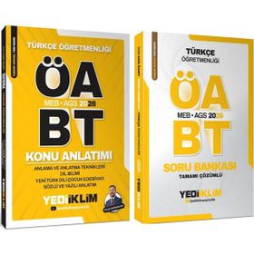 Yediiklim Yayınları 2022 KPSS ÖABT Türkçe Öğretmenliği Konu ve Soru Bankası Seti