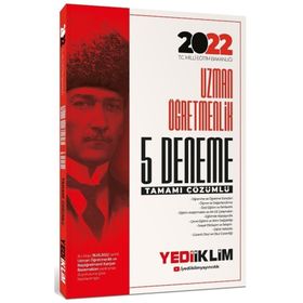 Yediiklim Yayınları 2022 MEB Uzman Öğretmenlik 5 Deneme Çözümlü