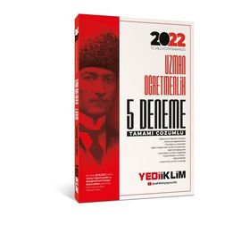 Yediiklim Yayınları 2022 MEB Uzman Öğretmenlik 5 Deneme Çözümlü