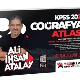 Yediiklim Yayınları 2023 KPSS Atölye Serisi Haritalar ve Grafiklerle Coğrafya Atlası