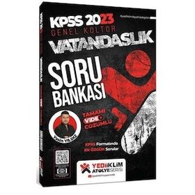 Yediiklim Yayınları 2023 KPSS Atölye Serisi Vatandaşlık Tamamı Video Çözümlü Soru Bankası