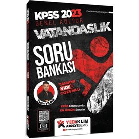 Yediiklim Yayınları 2023 KPSS Atölye Serisi Vatandaşlık Tamamı Video Çözümlü Soru Bankası