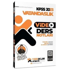 Yediiklim Yayınları 2023 KPSS Atölye Serisi Vatandaşlık Video Ders Notları
