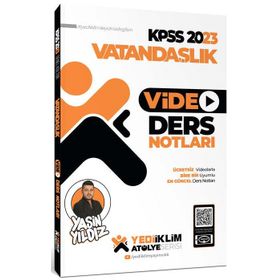 Yediiklim Yayınları 2023 KPSS Atölye Serisi Vatandaşlık Video Ders Notları