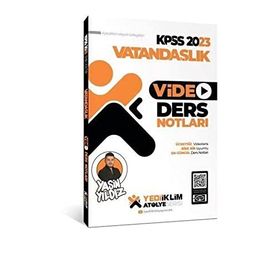 Yediiklim Yayınları 2023 KPSS Atölye Serisi Vatandaşlık Video Ders Notları