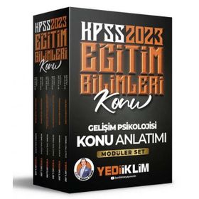 Yediiklim Yayınları 2023 KPSS Eğitim Bilimleri Konu Anlatımlı Modüler Set
