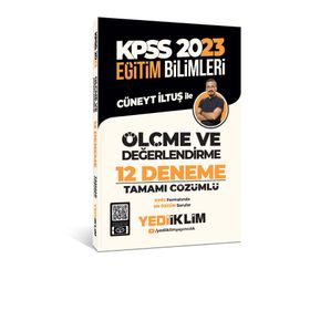 Yediiklim Yayınları 2023 KPSS Eğitim Bilimleri Ölçme ve Değerlendirme Tamamı Çözümlü 12 Deneme