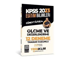 Yediiklim Yayınları 2023 KPSS Eğitim Bilimleri Ölçme ve Değerlendirme Tamamı Çözümlü 12 Deneme