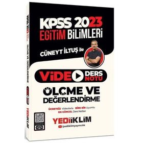 Yediiklim Yayınları 2023 KPSS Eğitim Bilimleri Ölçme ve Değerlendirme Video Ders Notu