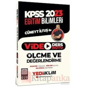 Yediiklim Yayınları 2023 KPSS Eğitim Bilimleri Ölçme ve Değerlendirme Video Ders Notu