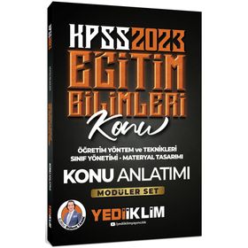 Yediiklim Yayınları 2023 KPSS Eğitim Bilimleri ÖYT Sınıf Yönetimi Materyal Tasarımı Konu Anlatımı