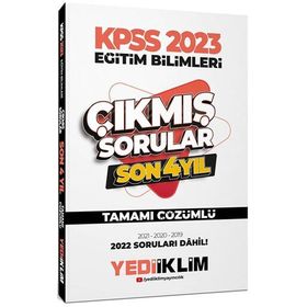Yediiklim Yayınları 2023 KPSS Eğitim Bilimleri Son 4 Yıl Tamamı Çözümlü Çıkmış Sorular