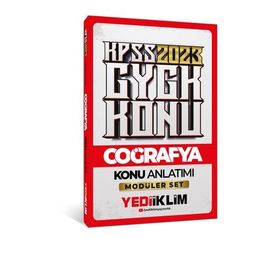 Yediiklim Yayınları 2023 KPSS Genel Kültür Coğrafya Konu Anlatımı