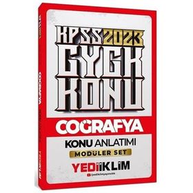 Yediiklim Yayınları 2023 KPSS Genel Kültür Coğrafya Konu Anlatımı