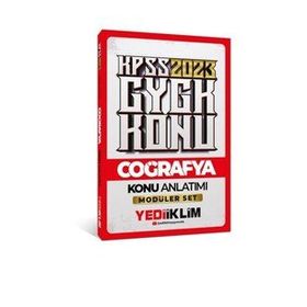 Yediiklim Yayınları 2023 KPSS Genel Kültür Coğrafya Konu Anlatımı