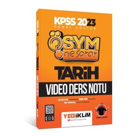 Yediiklim Yayınları 2023 KPSS Genel Kültür ÖSYM Ne Sorar Tarih Video Ders Notu