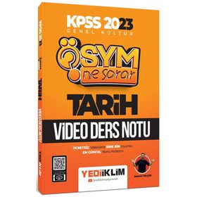 Yediiklim Yayınları 2023 KPSS Genel Kültür ÖSYM Ne Sorar Tarih Video Ders Notu
